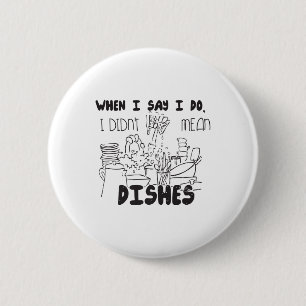 Paare Joke Funny Wedding Groom Spaß Bride Premi Button