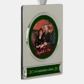 Paare Keepake Banner-Ornament Silber (Rechts)