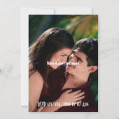 Paare Kinderdusche Vater-Chelor Retro Bowling Part Einladung (Rückseite)