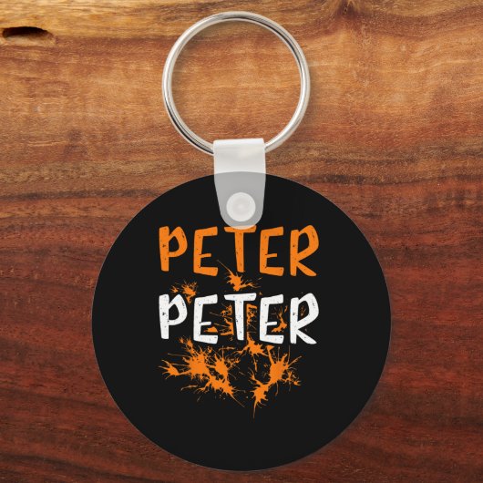 Paare Kostüm Peter Pumpkin Eater Splash Hallowe Schlüsselanhänger (Vorderseite)