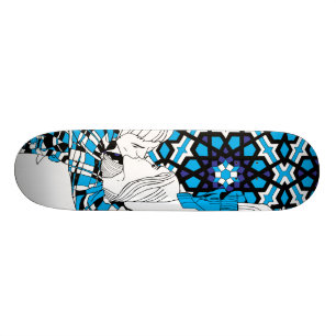 Paare küssen durch Keren Richter Skateboard