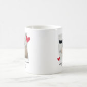 Paare Liebe bei First Swipe" online verabredet Kaffeetasse (Mittel)