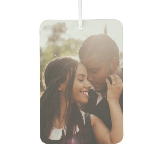 Paare Liebe Foto Jubiläum Geschenk Herz Autolufterfrischer (Vorderseite)