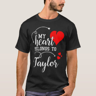 Paare Matching Mein Herz gehört Taylor Meine Lo T-Shirt