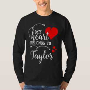 Paare Matching  Mein Herz gehört Taylor  Meine Lo T-Shirt