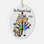 Paare mit Kleinkind-Jungen-kundenspezifischer Keramik Ornament (Rechts)