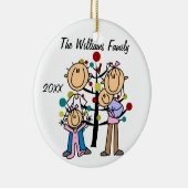 Paare mit Mädchen, Baby-kundenspezifische Keramikornament (Rechts)