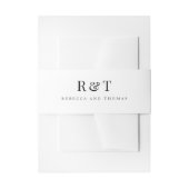 Paare mit Monogramm Einladungsbanderole (Vorderseite Beispiel)