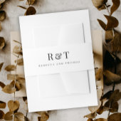 Paare mit Monogramm Einladungsbanderole