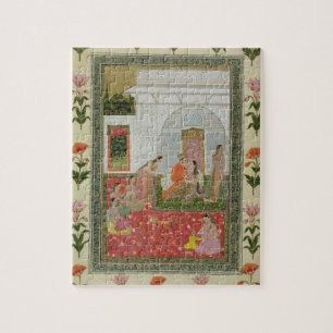 Paare mit weiblichen Begleitern und Musikern Puzzle