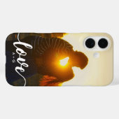 Paare Monogramm LIEBE Custom Foto Case-Mate iPhone Hülle (Rückseite (Horizontal))