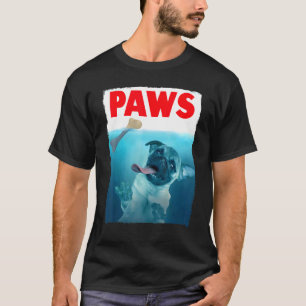 Paare Mops Hund und Knochen Top Kat Parodie