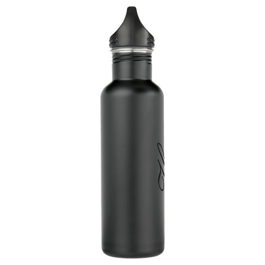 Paare Name & Name Monogram Edelstahlflasche (Links)