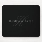 Paare Name & Name Monogram Mousepad (Vorne)