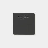 Paare Name & Name Monogram Post-it Klebezettel (Vorderseite)