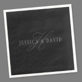 Paare Name & Name Monogram Serviette