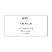 Paare Namen Rücksendeadresse Gummi Briefmarke Permastempel (Design)