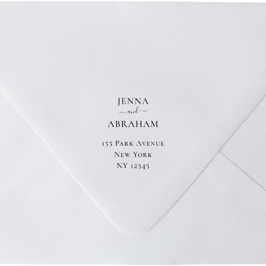 Paare Namen Rücksendeadresse Gummi Briefmarke Permastempel