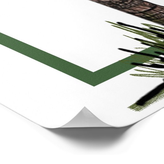 Paare Palm Tree Tropical Elegante Persönlich Poster (Ecke)