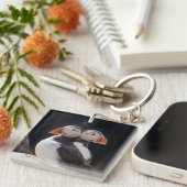 Paare Papageientaucher Schlüsselanhänger (Vorderseite rechts)