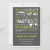 Paare Party Einladung (Vorderseite)