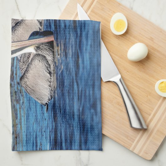 Paare Pelikane Geschirrtuch (Viertel Falte)