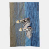 Paare Pelikane Geschirrtuch (Vertikal)