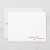 Paare Personalisiert Stationery Burgundy Scallop Mitteilungskarte (Vorderseite)