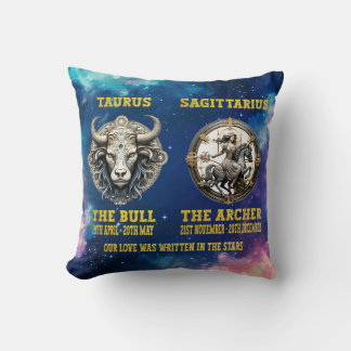 Paare Personalisiert Zodiac Star Sign Cushion Kissen