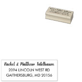 Paare Personalisierte Rücksendeadresse Gummistempel (Stempel)