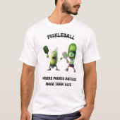 Paare Pickleball T - Shirt von Posh Little Finds (Vorderseite)