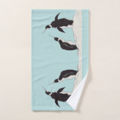 Paare Pinguine x 2 Badhandtuch Set (Handtuch)