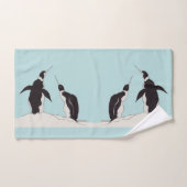 Paare Pinguine x 2 Badhandtuch Set (Handtuch)