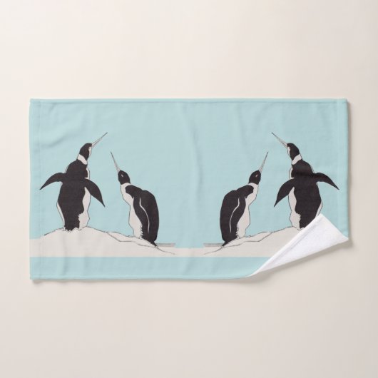 Paare Pinguine x 2 Badhandtuch Set (Handtuch)