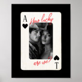 Paare Poker spielen, wie glücklich sind wir Poster (Vorne)