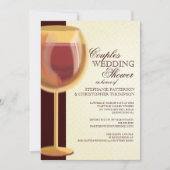 Paare Polterabend Aged Wine Themeneinladung Einladung (Vorderseite)