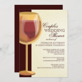 Paare Polterabend Aged Wine Themeneinladung Einladung (Vorne/Hinten)