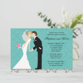 Paare Polterabend Einladung (Stehend Vorderseite)