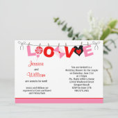 Paare Polterabend Einladung (Stehend Vorderseite)