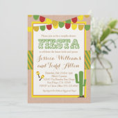 Paare Polterabend Einladung Fiesta (Stehend Vorderseite)