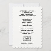 Paare Polterabend Einladungen (Rückseite)