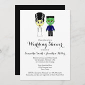 Paare Polterabend Halloween Themeneinladung Einladung (Vorne/Hinten)