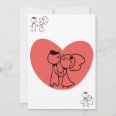 Paare Polterabend Hochzeit Einladung (Rückseite)