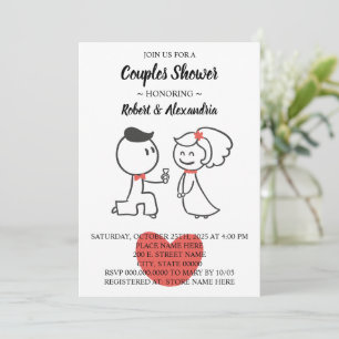 Paare Polterabend Hochzeit  Einladung