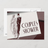 Paare Polterabend Postkarte (Vorne/Hinten)