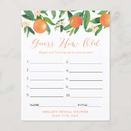 Paare Polterabend schätzen wie alt Spiel Flyer