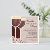 Paare Polterabend Wein Themeneinladung Einladung (Stehend Vorderseite)