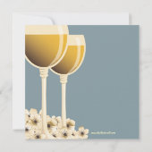 Paare Polterabend Wein Themeneinladung Einladung (Rückseite)