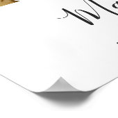 Paare Polterabend Willkommen 3 Foto Collage Poster (Ecke)