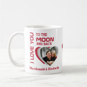 Paare Rote LIEBE IHNEN ZUM MOND-Foto Kaffeetasse (Links)